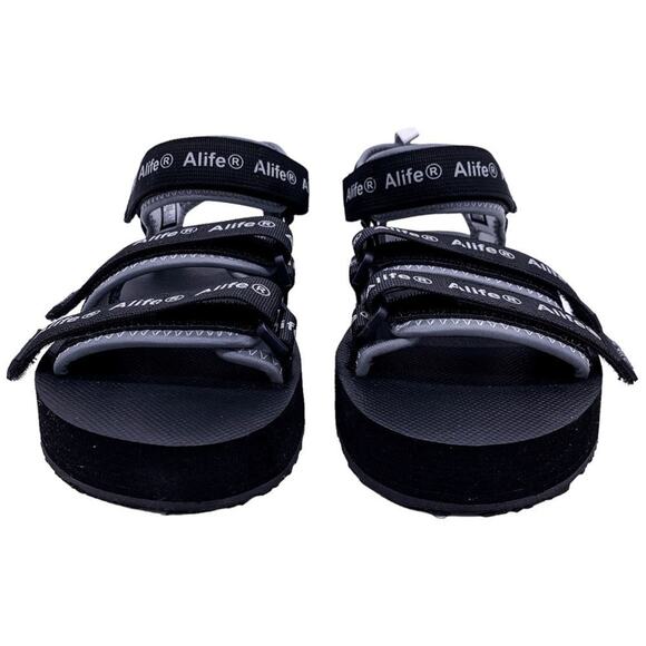 Alife Reflective Logo Dad Sandal Mars Black Gray Unisex Size Men's 6 Women's 7.5 - Picture 5 of 10